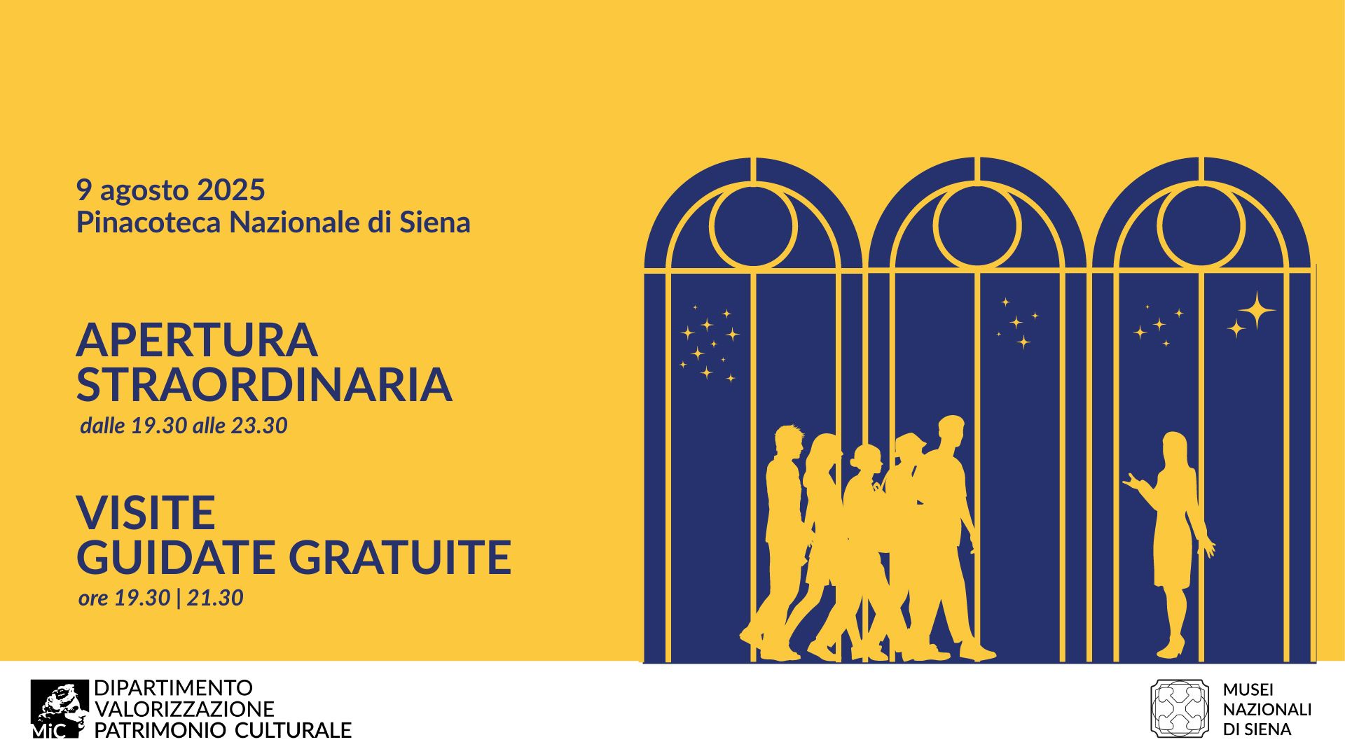 Apertura straordinaria serale alla Pinacoteca Nazionale di Siena